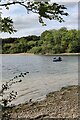 SK9106 : Fishing boat on Rutland Water by Mat Fascione