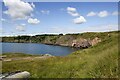 NO7153 : The south facing shore of Boddin Harbour, Boddin, Angus by Adrian Diack