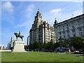 SJ3390 : The Royal Liver Building in Liverpool by Marathon