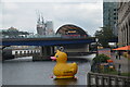 TQ3780 : "Plastic Duck" in North Dock, West India Dock, Canary Wharf by Rod Grealish