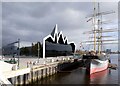 NS5565 : Riverside Museum and the Tall Ship by Richard Sutcliffe