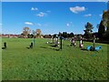 SK5602 : Outdoor gym in Braunstone Park by Ian Calderwood