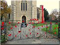 ST6568 : Poppies on the gates by Neil Owen