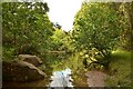 SK0798 : A Pool of Water by the Longdendale Trail, Derbyshire by Andrew Tryon