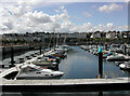 J5081 : View west across Bangor Marina to Queen's Parade by Rod Grealish