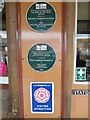 SS9746 : Plaques at Minehead Railway Station (1) by David Hillas