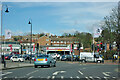 TQ5174 : Junction of Roman Way with London Road, Crayford by Robin Webster