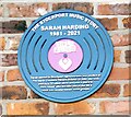 SJ8990 : Blue Plaque: Sarah Harding (1981 - 2021) by Gerald England