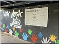 SJ8843 : A Million Hands mural by Jonathan Hutchins