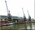 ST5872 : Bristol: Dockside cranes and M Shed by Gerald England