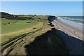 TG1443 : England Coast Path by Sheringham Golf Course by Hugh Venables