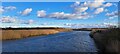 TM3957 : High tide, Snape Maltings by Christopher Hilton