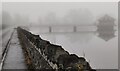 SK5411 : A misty day at Reservoir Road and Cropston Reservoir by Mat Fascione