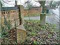 SJ8154 : Milepost outside Longstyle Farm by Stephen Craven