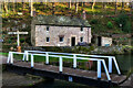 SK3155 : Aqueduct Cottage and the Cromford Canal by Andy Stephenson