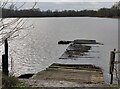 SP6691 : Old landing stage at Saddington Reservoir by Mat Fascione