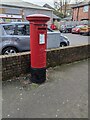 ST2987 : King George V pillarbox, Bassaleg Road, Newport by Jaggery