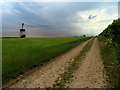 SP1403 : Impending Thunderstorm Over the Byway by Pam Brophy