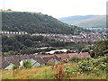 ST0292 : Ynyshir and Porth from Troed-y-rhiw mountain by David Spencer