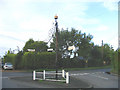 TM2652 : Village Pump and Road Signs, Boulge, Suffolk by John Winfield