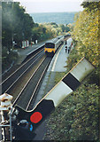 SK2578 : Off signal at Grindleford by Stephen Craven