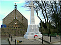 NJ8631 : Tarves war memorial and church by Martyn Gorman