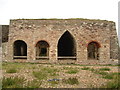 NU1341 : Lime kilns near Lindisfarne Castle. by Jeff Tomlinson