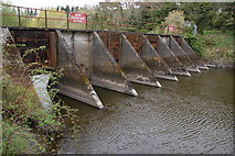 J4846 : Flood gates, River Quoile by Albert Bridge