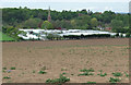 SO7695 : Empty Field and Nursery, Worfield, Shropshire by Roger  D Kidd