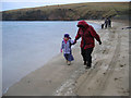 HU3344 : Rea Wick beach on a cold February day by Mike Pennington