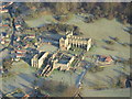 SE5784 : Aerial shot of Rievaulx Abbey in winter by Neil Reed