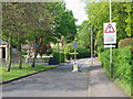 SK5901 : Road Sign On Church Lane Leicester by tony ellis