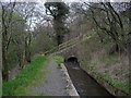 NT1070 : Canal Feeder  above River Almond by Chris Heaton