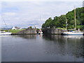 NR7894 : Vessel entering lock 14, Crinan Canal by E Gammie