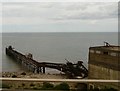 SH8978 : Llanddulas Jetty by Gerald England