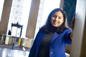 Kuheli Dutt stands in Lobby 10