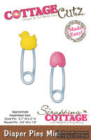 Лезвие CottageCutz - Diaper Pins Mini, 4,5х4,5 см