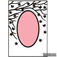 Папка для тиснения Nellie Snellen - Embossing Folder - Spring in the air (Oval)