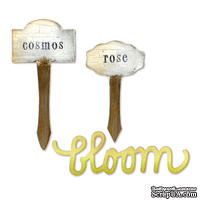 Ножи от Sizzix - Sizzix Bigz Die - Phrase, Bloom & Plant Markers