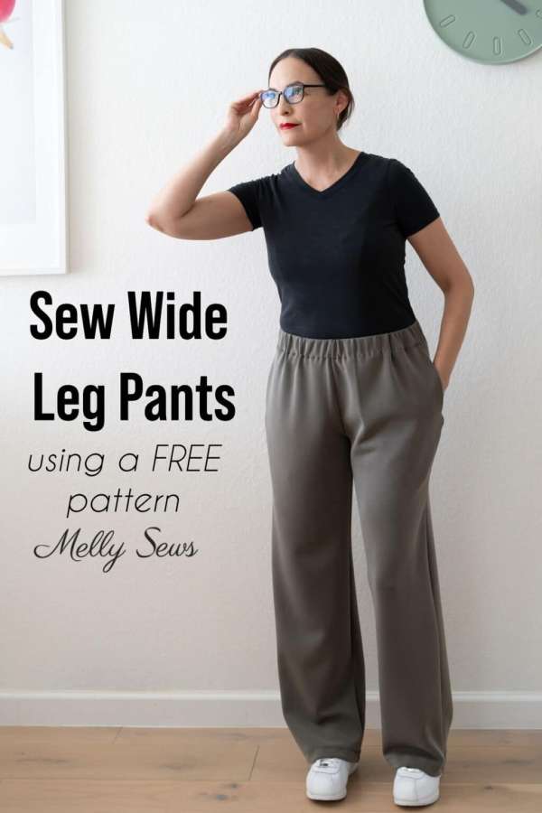 Wide Legged Pants Free Sewing Pattern