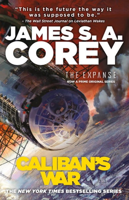 Book cover showing a space ship.