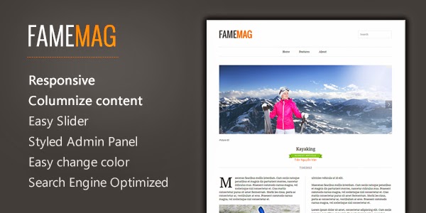 FameMag – Minimalist Blogger Template for News & Magazine Feature Image