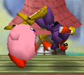 Kirby's Swallow in Super Smash Bros.