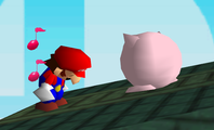 Mario sleeping in Smash 64