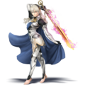 Female Corrin wielding the Omega Yato in SSB4.