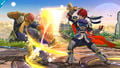 Roy wielding the Binding Blade in SSB4.