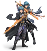 Both renders of Byleth on the same image, taken from the DLC page on the Super Smash Bros. Ultimate website.