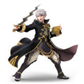 Male Robin carrying a Levin Sword in Ultimate.