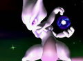 Mewtwo charging a Shadow Ball in Melee.