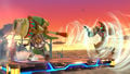 Toon Link using the Gust Bellows on Samus.